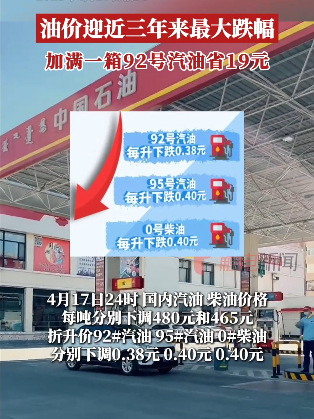 油价年内第五涨，加满一箱多花10元