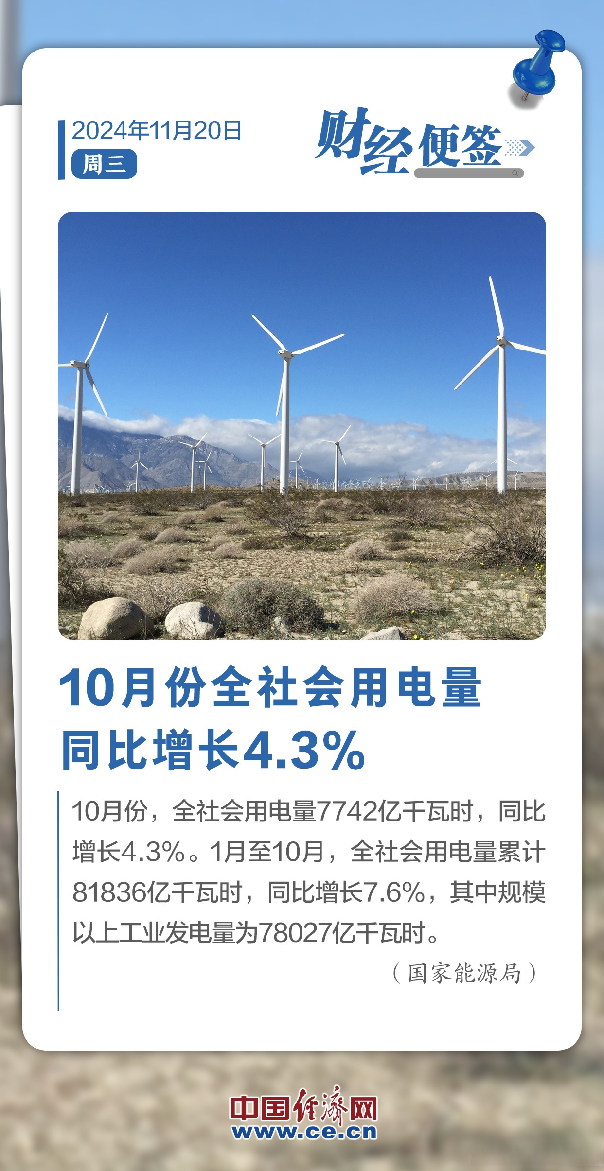 国家能源局：5月份全社会用电量同比增长4.4%