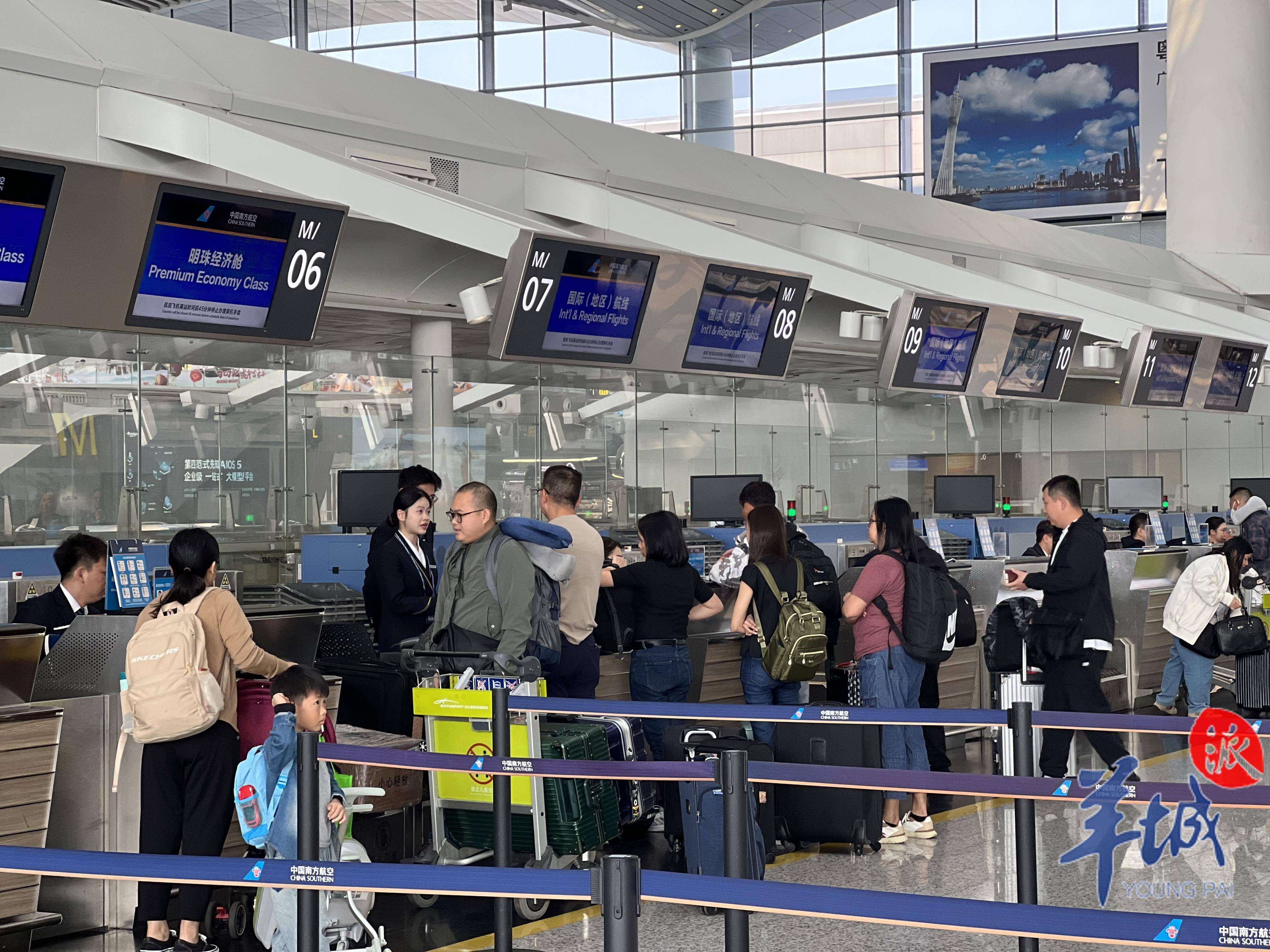 广州白云机场口岸年内出入境人数突破去年总量