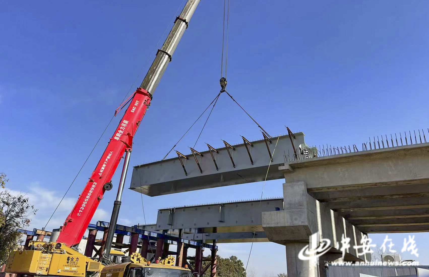 合武高铁安徽段全面进入架梁阶段