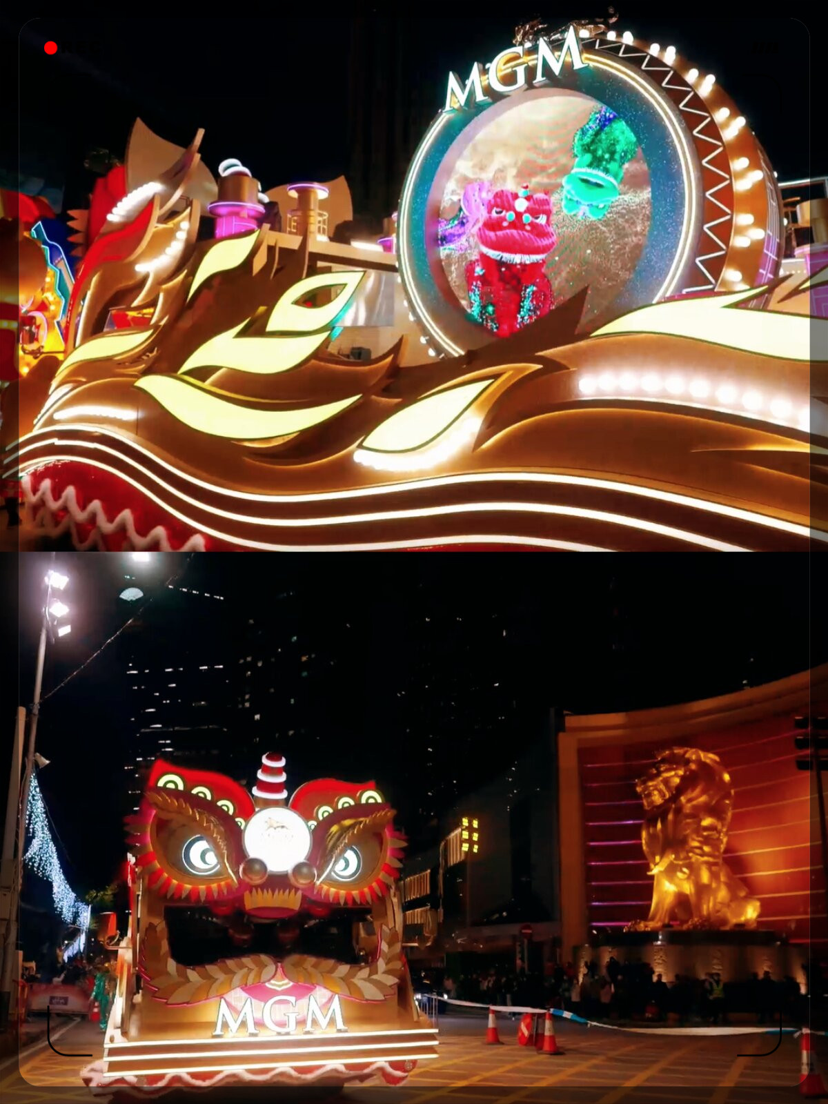 (新春见闻)澳门花车巡游点亮新春之夜